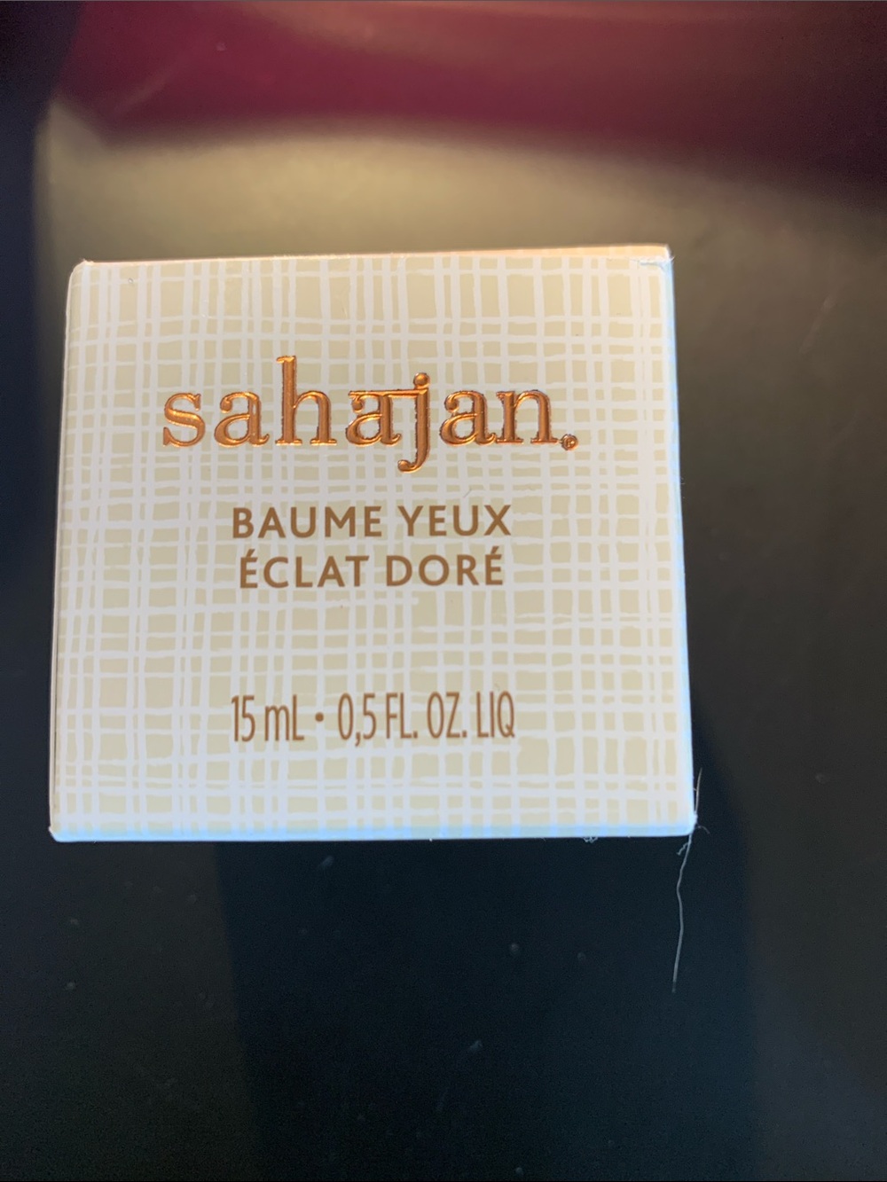 Sahajan Baume Yeux Éclat Doré Eye Balm - White & Gold Box new